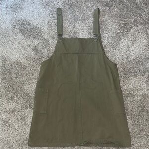 Green Pinafore Dress